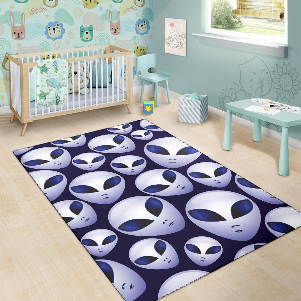 Alien Pattern Print Design 01 Area Rug