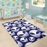 Alien Pattern Print Design 01 Area Rug