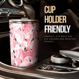 Pink Flamingos Pattern Background Tumbler