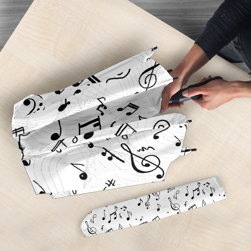 Music Notes Pattern Print Design 04 Umbrella