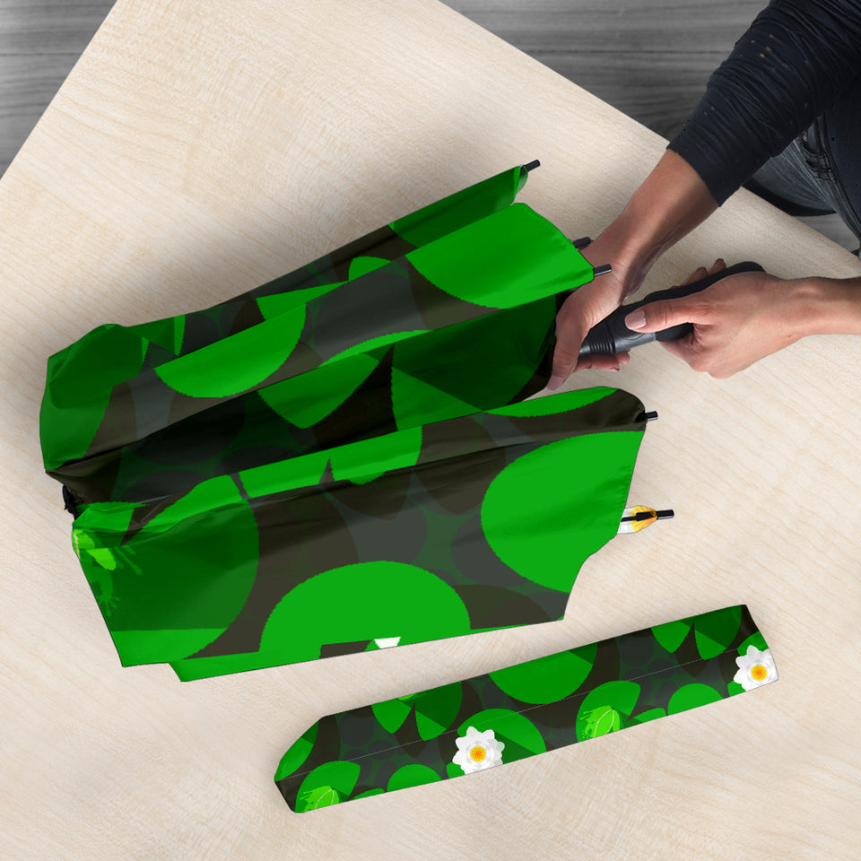 Frog Waterlily Pattern Umbrella