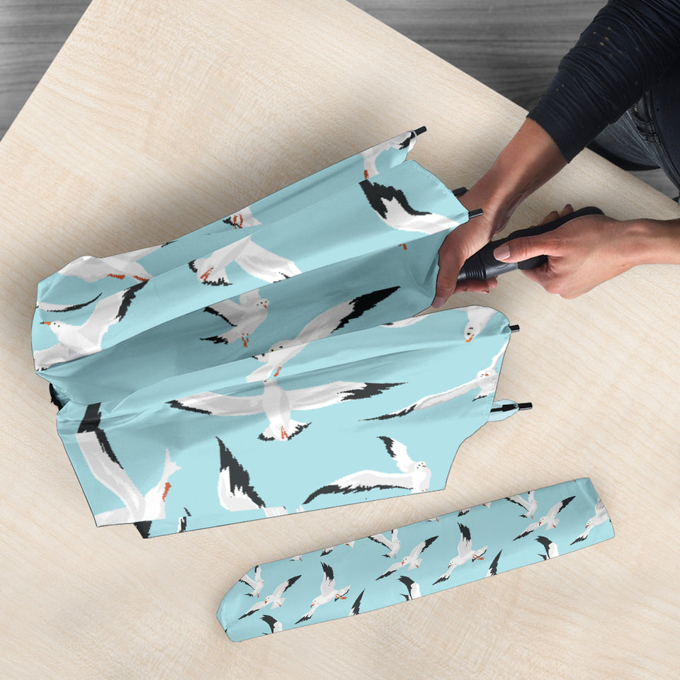 Seagull Pattern Print Design 01 Umbrella