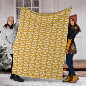 Pretzels Pattern Print Design 01 Premium Blanket