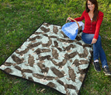 Eagle Pattern Print Design 01 Premium Quilt