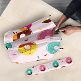 Donut Pattern Glaze Pink Background Umbrella