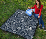 Coral Reef Pattern Print Design 05 Premium Quilt