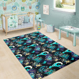Dragon Sea Wave Pattern Area Rug