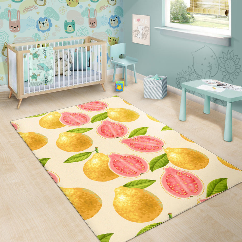 Beautiful Guava Pattern Area Rug