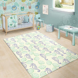 Seahorse Shell Pattern Area Rug