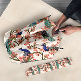 Peacock Tropical Flower Pattern Umbrella