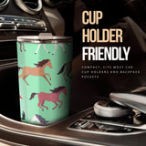 Colorful Horses Pattern Tumbler