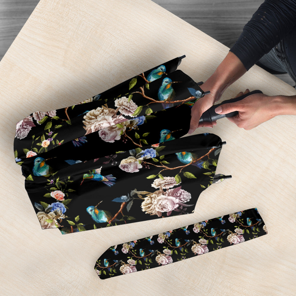 Hummingbird Pattern Print Design 03 Umbrella