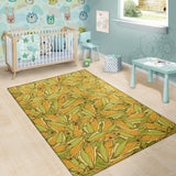 Corn Pattern Print Design 01 Area Rug