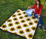 Sunflowers Design Pattern Premium Quilt
