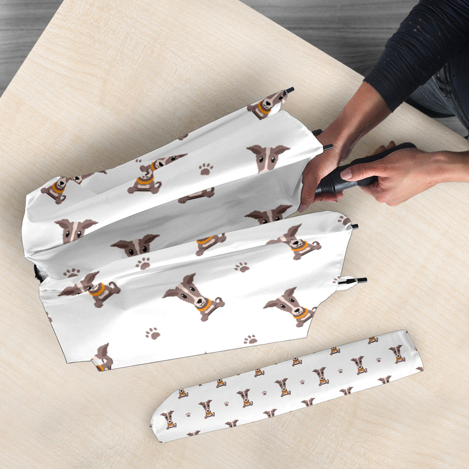 Greyhound Pattern Print Design 05 Umbrella