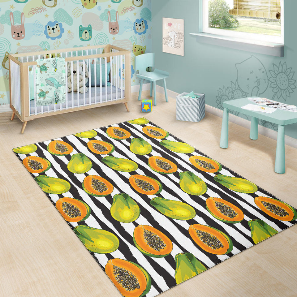 Papaya Design Pattern Area Rug