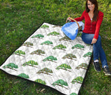 Chameleon Lizard Pattern Premium Quilt