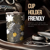 Beautiful Gold Autumn Maple Leaf Pattern Tumbler