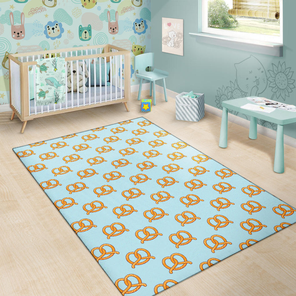 Pretzels Pattern Print Design 03 Area Rug