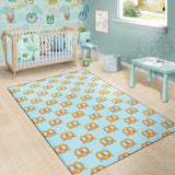 Pretzels Pattern Print Design 03 Area Rug