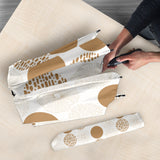 Gold Texture Mushroom Pattern Umbrella