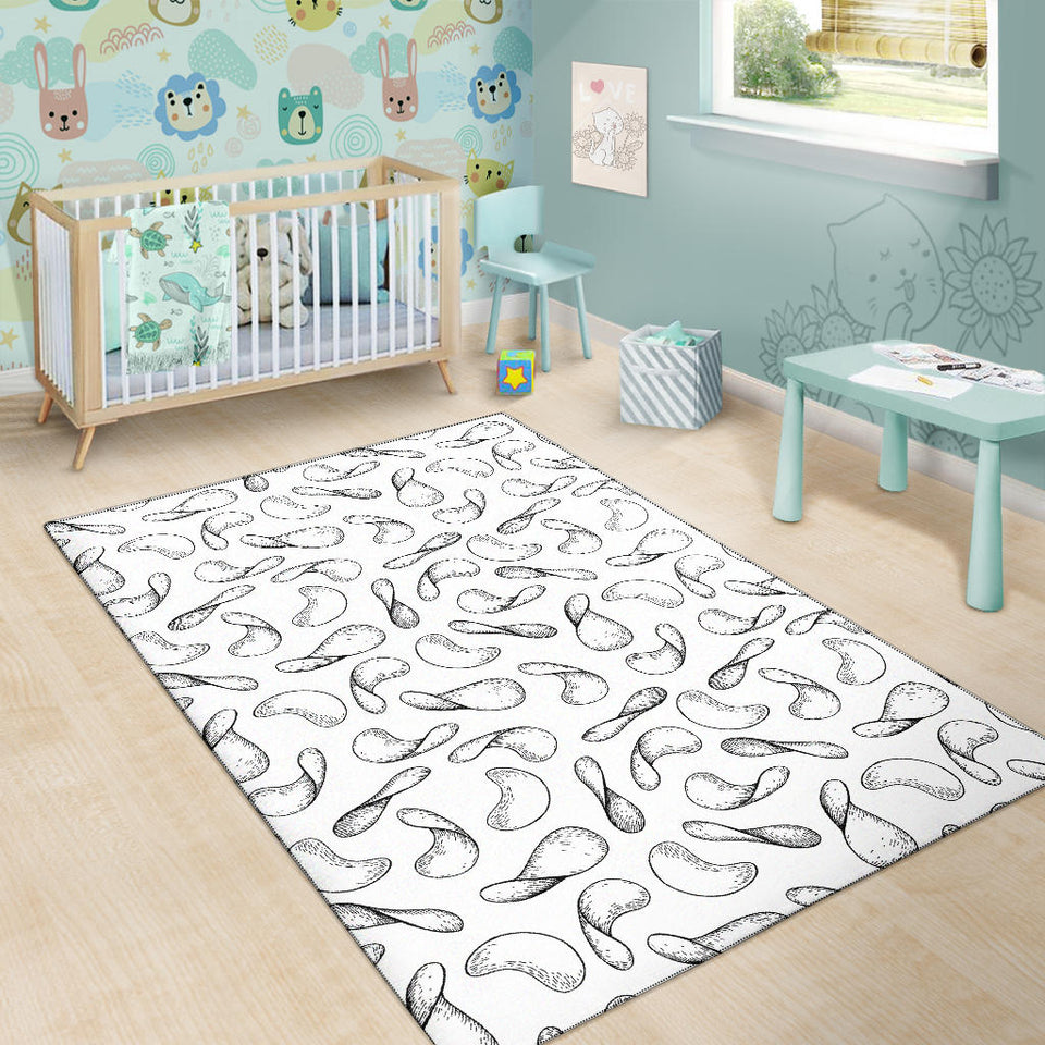 Potato Chips Pattern Print Design 04 Area Rug