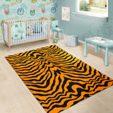 Bengal Tigers Skin Print Pattern Area Rug