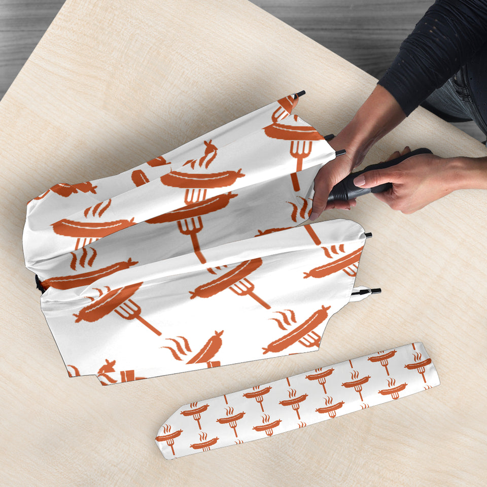 Sausage Pattern Print Design 05 Umbrella