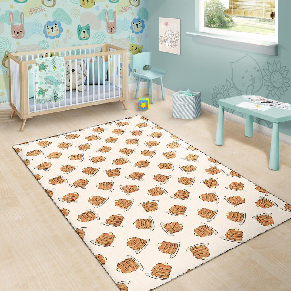 Pancake Pattern Print Design 01 Area Rug