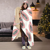 Papaya Pattern Hooded Blanket