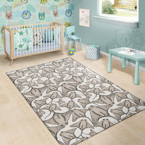 Stingray Pattern Print Design 05 Area Rug