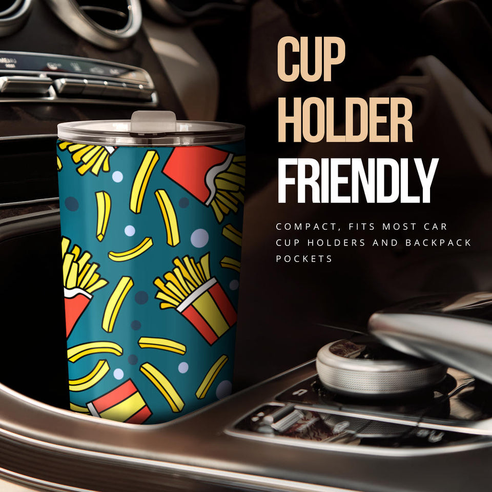 French Fries Red Paper Box Pattern Tumbler