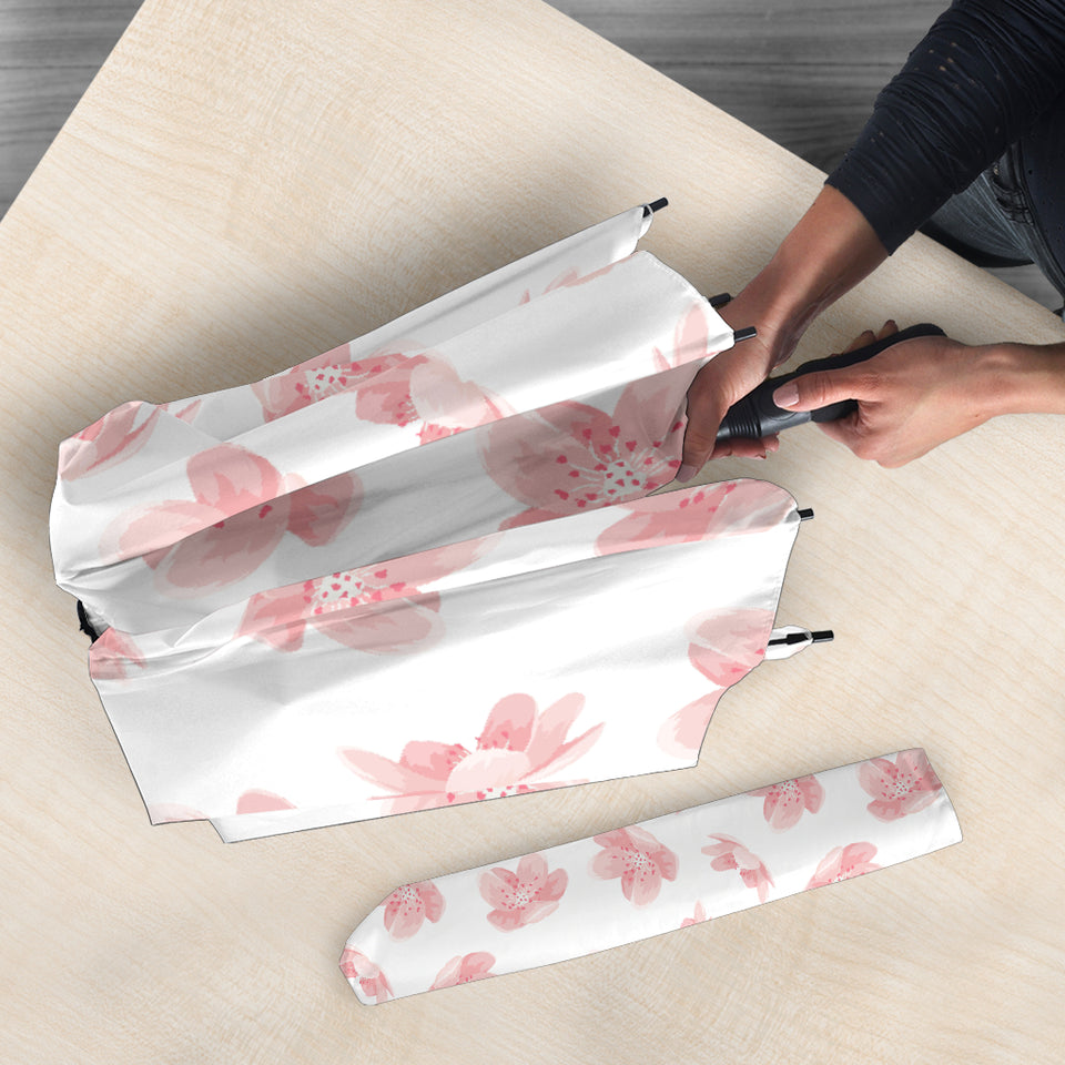 Pink Sakura Cherry Blossom Pattern Umbrella