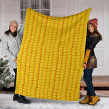 Corn Pattern Print Design 04 Premium Blanket