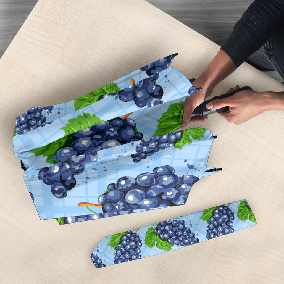 Watercolor Grape Pattern Umbrella