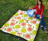 Guava Pattern Premium Quilt