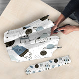 Hand Drawn Space Elements Space Rocket Star Planet Space Probe Umbrella