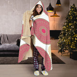 Circle Indian Pattern Hooded Blanket