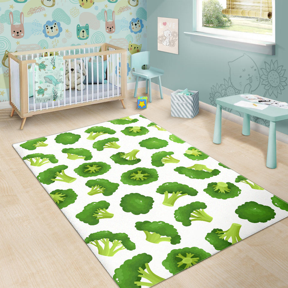 Cute Broccoli Pattern Area Rug