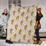 Corn Pattern Print Design 02 Premium Blanket