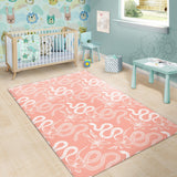 Snake Lilies Flower Pattern Area Rug