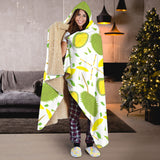 Durian Pattern Background Hooded Blanket