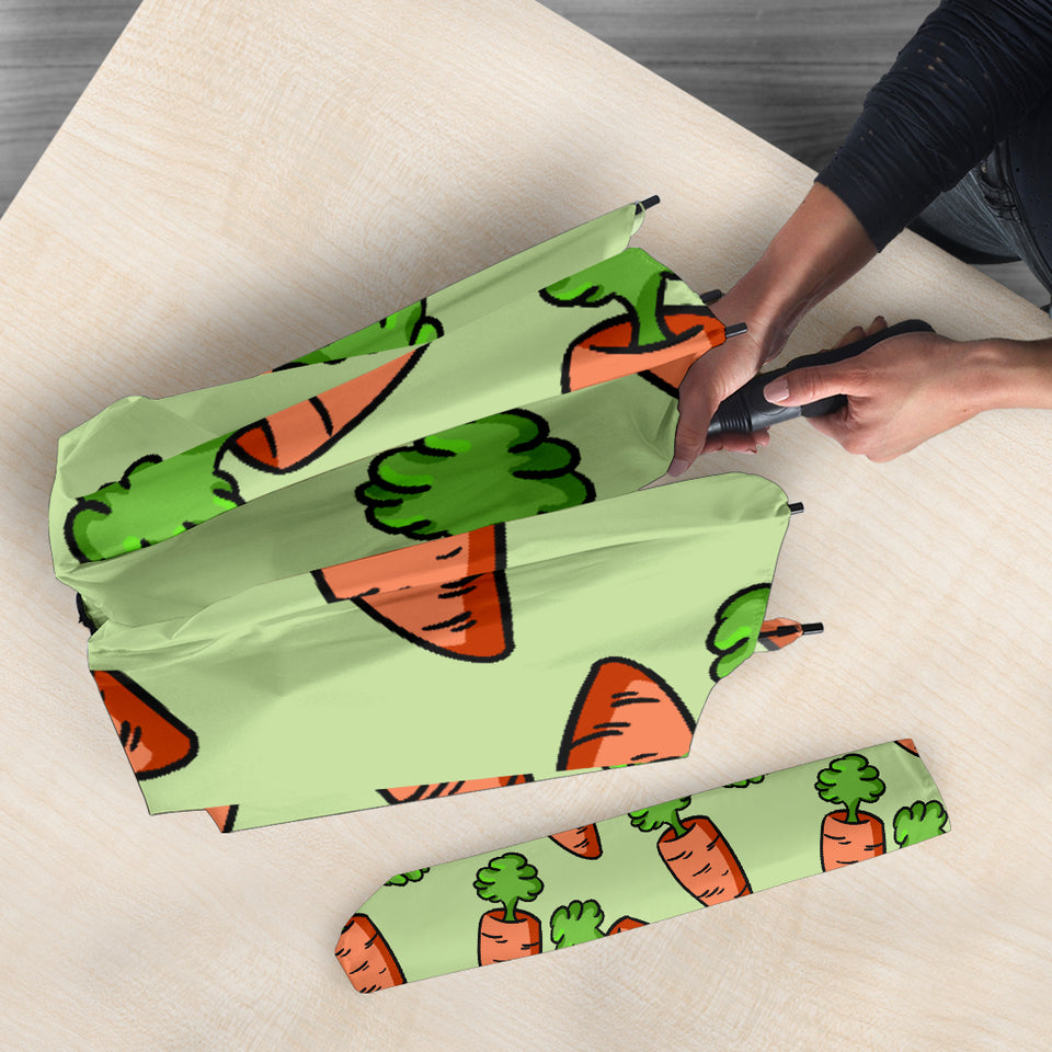 Carrot Pattern Print Design 05 Umbrella