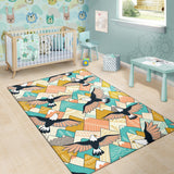 Eagle Pattern Print Design 02 Area Rug