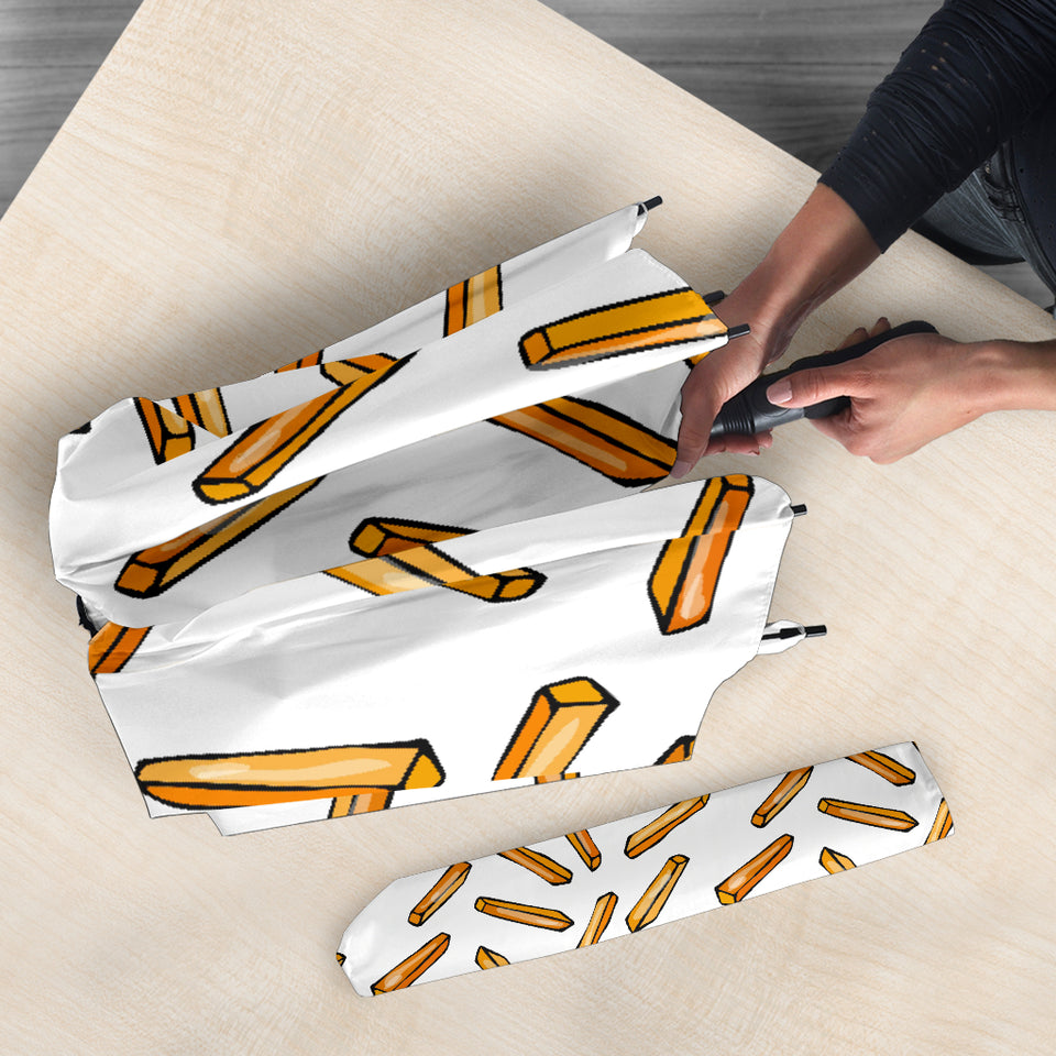 French Fries Potato Pattern Umbrella