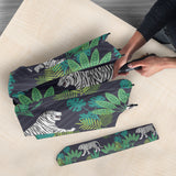 White Bengal Tigers Tropical Plant Umbrella