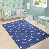 Seagull Pattern Print Design 03 Area Rug