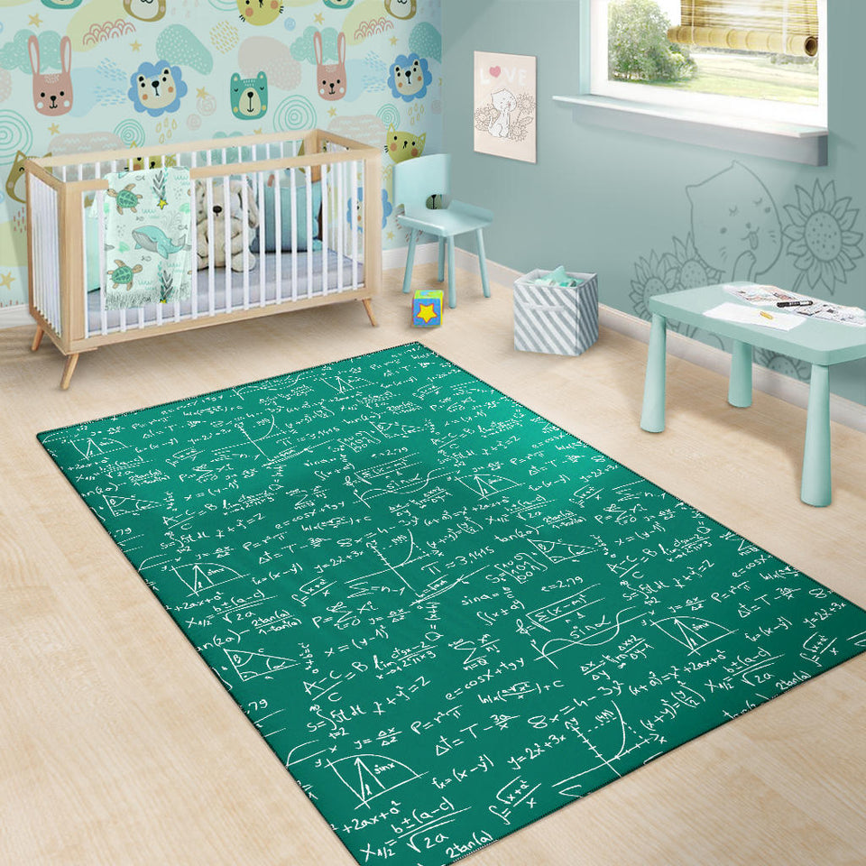Math Pattern Print Design 01 Area Rug