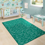 Math Pattern Print Design 01 Area Rug