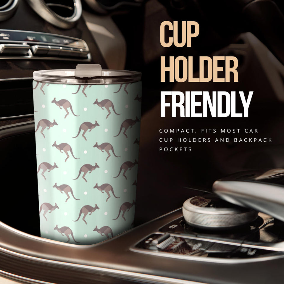 Kangaroo Pattern Background Tumbler